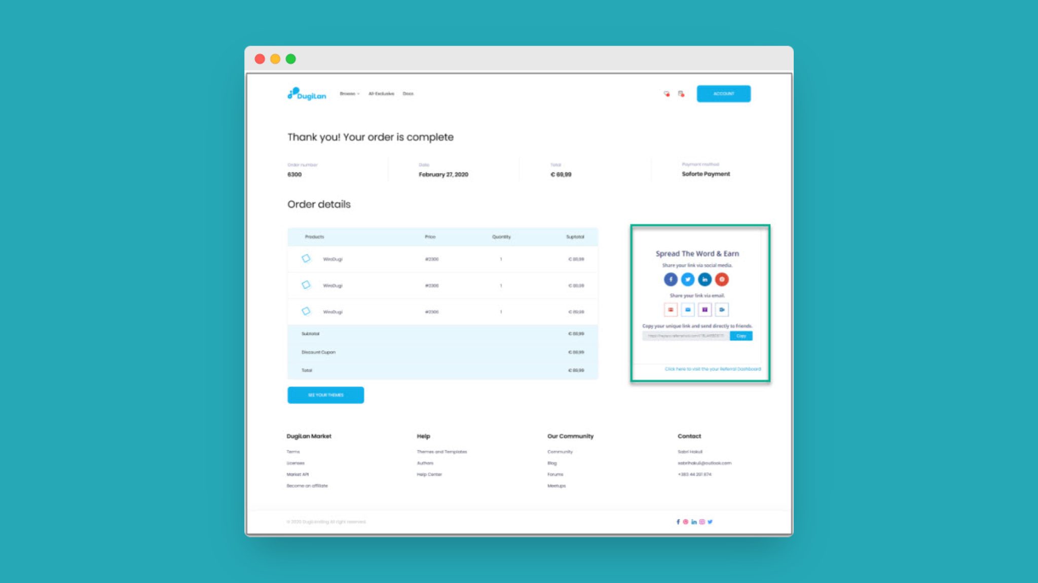 js integrations embed member share