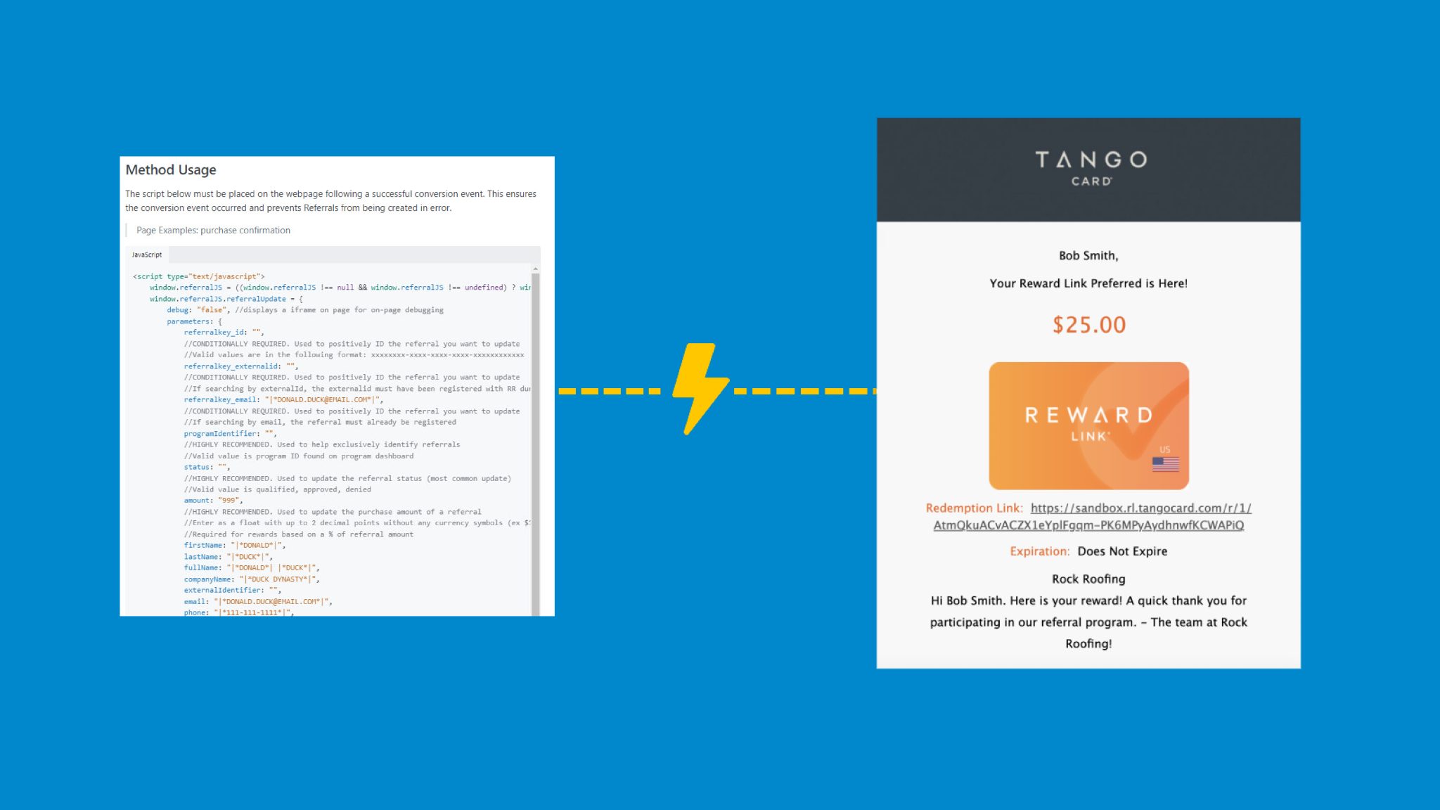 js integrations referral update