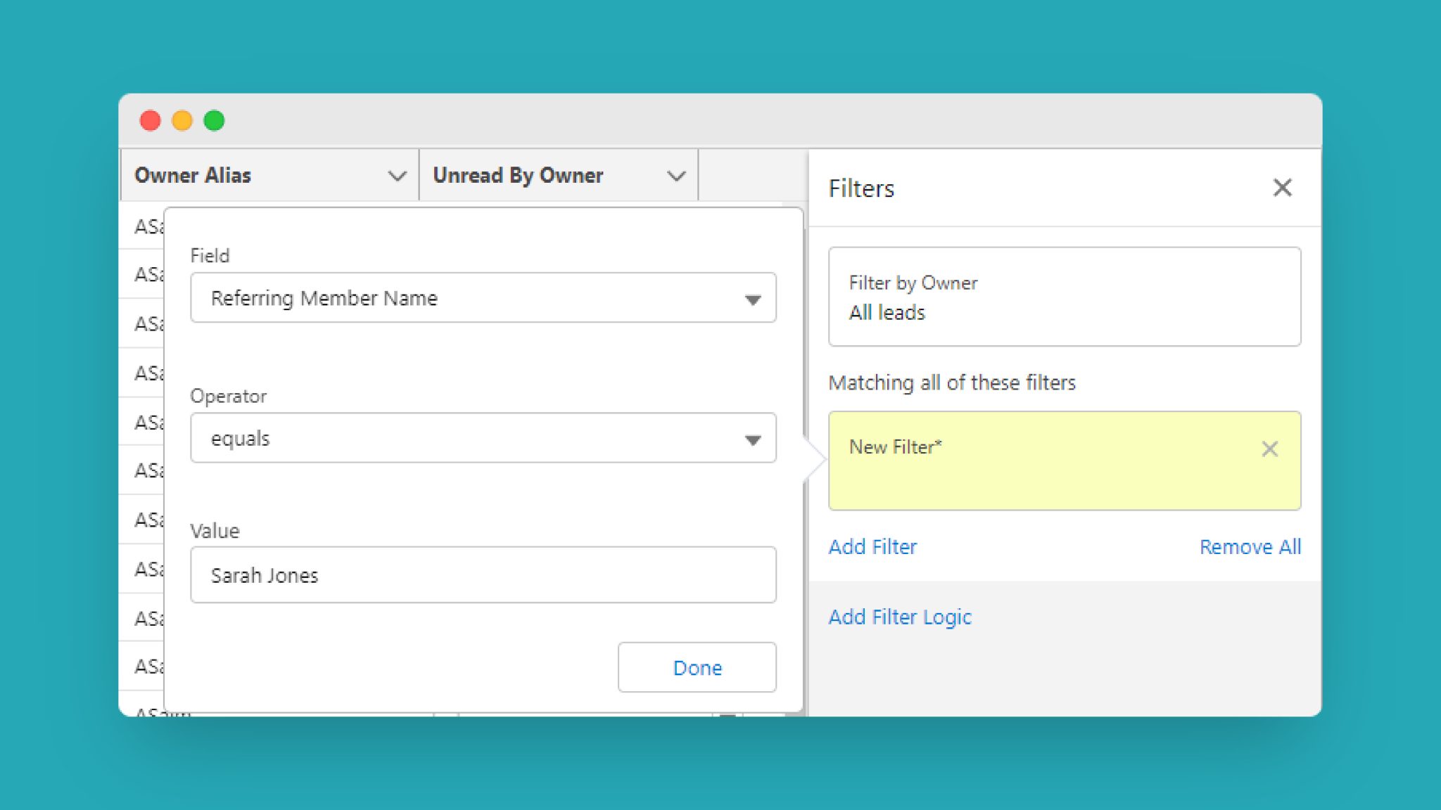 salesforce segment by activity