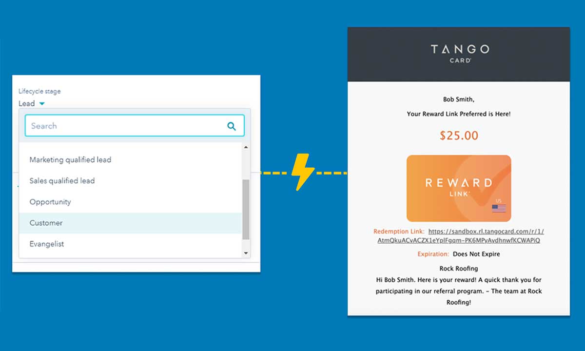 Trigger referral rewards based on HubSpot changes