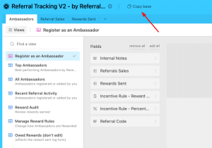 Referral tracking spreadsheet