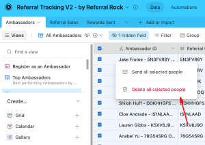 Referral tracking spreadsheet - step 3